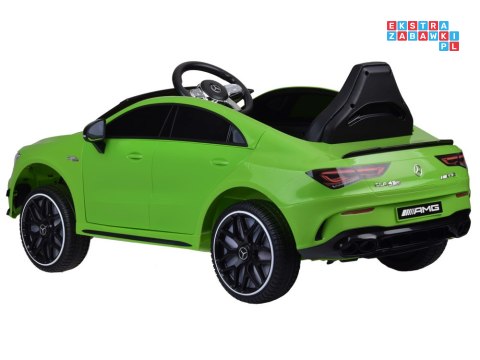 [PA0307] Mercedes AMG CLA 45S na akumulator 4x4 12V/10Ah efekt bujania Bluetooth pilot - zielony