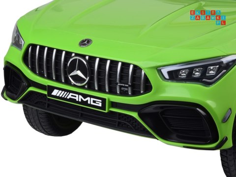 [PA0307] Mercedes AMG CLA 45S na akumulator 4x4 12V/10Ah efekt bujania Bluetooth pilot - zielony