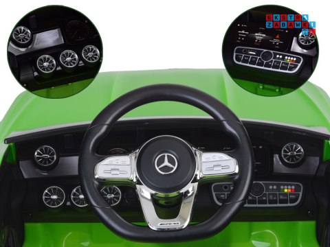[PA0307] Mercedes AMG CLA 45S na akumulator 4x4 12V/10Ah efekt bujania Bluetooth pilot - zielony