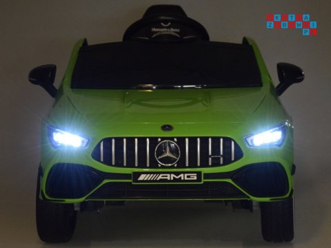 [PA0307] Mercedes AMG CLA 45S na akumulator 4x4 12V/10Ah efekt bujania Bluetooth pilot - zielony