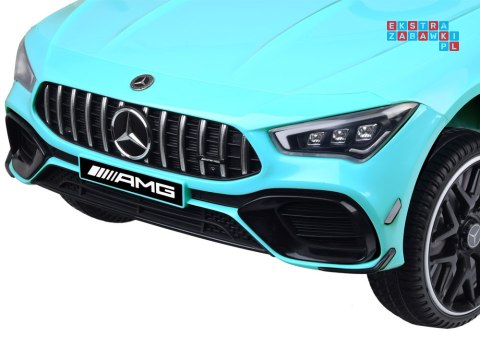 [PA0307] Mercedes AMG CLA 45S na akumulator 4x4 12V/10Ah efekt bujania Bluetooth pilot - niebieski