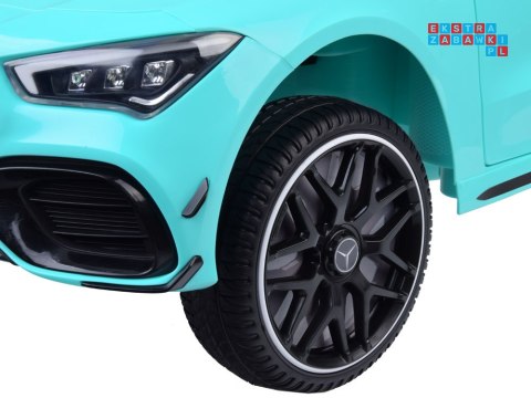 [PA0307] Mercedes AMG CLA 45S na akumulator 4x4 12V/10Ah efekt bujania Bluetooth pilot - niebieski