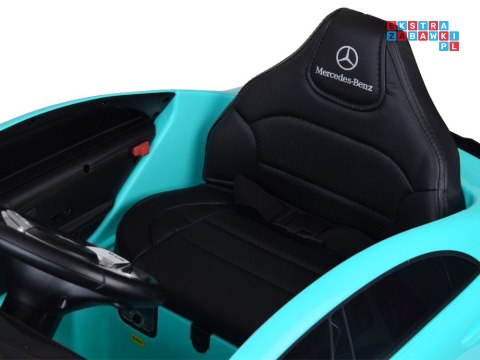 [PA0307] Mercedes AMG CLA 45S na akumulator 4x4 12V/10Ah efekt bujania Bluetooth pilot - niebieski