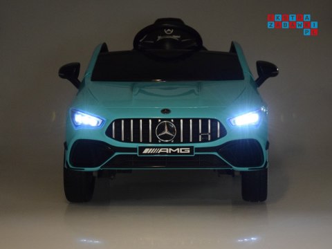 [PA0307] Mercedes AMG CLA 45S na akumulator 4x4 12V/10Ah efekt bujania Bluetooth pilot - niebieski