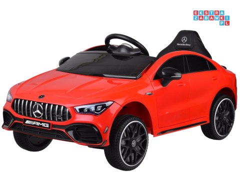 [PA0307] Mercedes AMG CLA 45S na akumulator 4x4 12V/10Ah efekt bujania Bluetooth pilot - czerwony