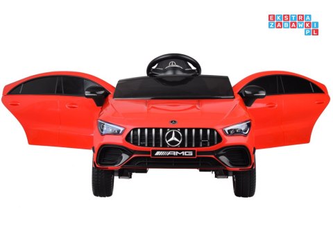 [PA0307] Mercedes AMG CLA 45S na akumulator 4x4 12V/10Ah efekt bujania Bluetooth pilot - czerwony