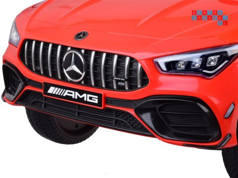 [PA0307] Mercedes AMG CLA 45S na akumulator 4x4 12V/10Ah efekt bujania Bluetooth pilot - czerwony