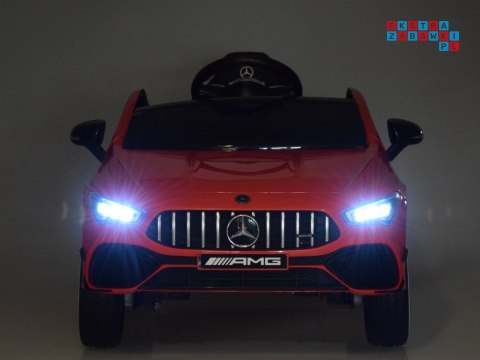 [PA0307] Mercedes AMG CLA 45S na akumulator 4x4 12V/10Ah efekt bujania Bluetooth pilot - czerwony