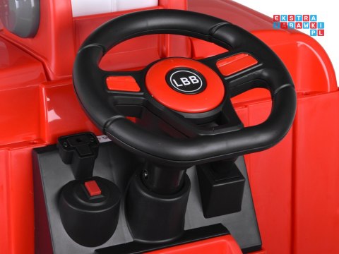 [PA0316] Straż pożarna wóz strażacki na akumulator 2x45W 12V/10Ah sikawka bujanie - czerwony