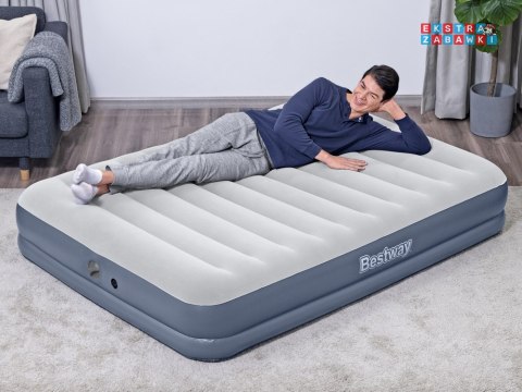 Bestway 2os dmuchany materac Queen Tritech Air pompka 203x152x36cm 6716T