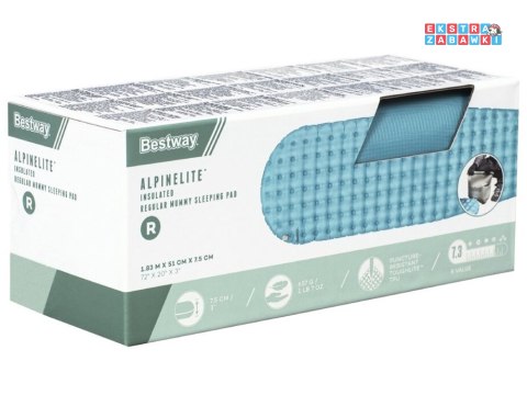 Bestway karimata pod śpiwór AlpineLite Regular Mummy 183x51x7,5 cm 69612