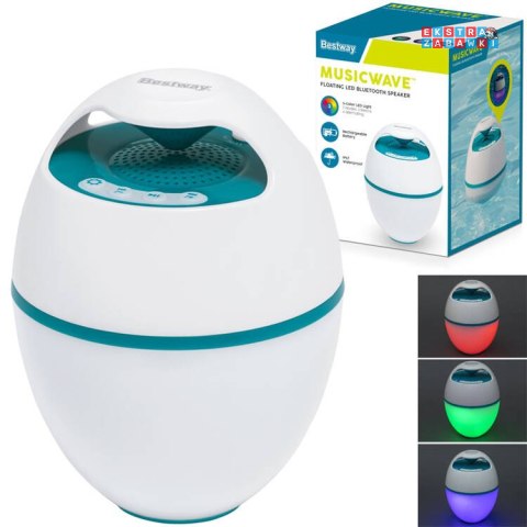 Bestway pływający głośnik MusicWave™ z Bluetooth i światłem LED 58700