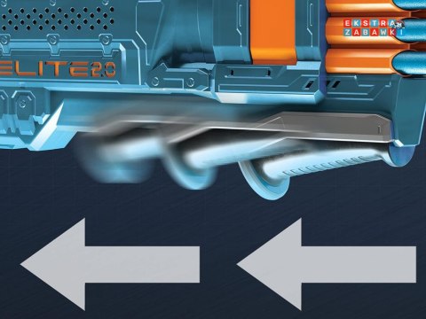 [ZA5179] Duży lekki zestaw pistolet Nerf Elite 2.0 16 naboje dla dzieci
