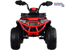 [PA0315] Duży quad na akumulator 4x25W 12V/12Ah gaz w manetce amortyzator - czerwony