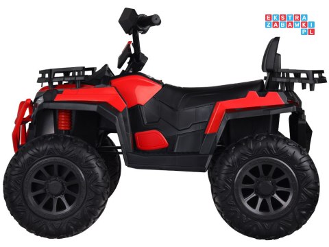 [PA0315] Duży quad na akumulator 4x25W 12V/12Ah gaz w manetce amortyzator - czerwony