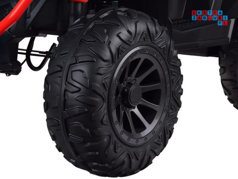 [PA0315] Duży quad na akumulator 4x25W 12V/12Ah gaz w manetce amortyzator - czerwony