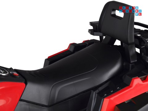 [PA0315] Duży quad na akumulator 4x25W 12V/12Ah gaz w manetce amortyzator - czerwony