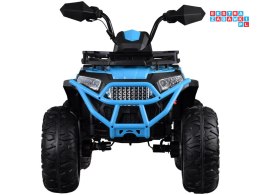 [PA0315] Duży quad na akumulator 4x25W 12V/12Ah gaz w manetce amortyzator - niebieski