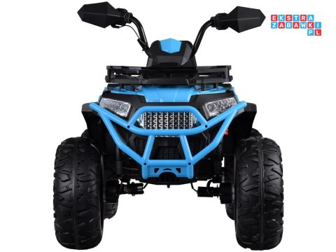 [PA0315] Duży quad na akumulator 4x25W 12V/12Ah gaz w manetce amortyzator - niebieski