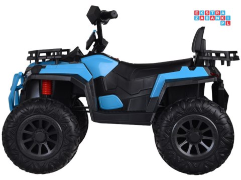 [PA0315] Duży quad na akumulator 4x25W 12V/12Ah gaz w manetce amortyzator - niebieski