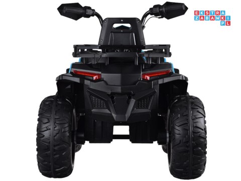 [PA0315] Duży quad na akumulator 4x25W 12V/12Ah gaz w manetce amortyzator - niebieski