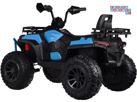 [PA0315] Duży quad na akumulator 4x25W 12V/12Ah gaz w manetce amortyzator - niebieski