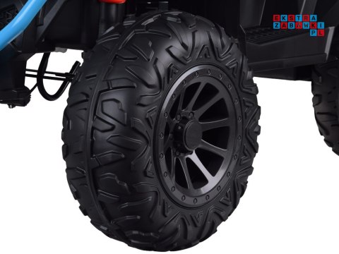 [PA0315] Duży quad na akumulator 4x25W 12V/12Ah gaz w manetce amortyzator - niebieski