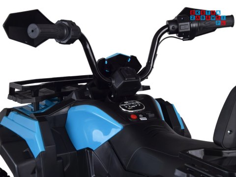 [PA0315] Duży quad na akumulator 4x25W 12V/12Ah gaz w manetce amortyzator - niebieski