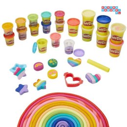 [ZA5120] Hasbro ciastolina brokatowa Play-Doh 21 kolorów foremki