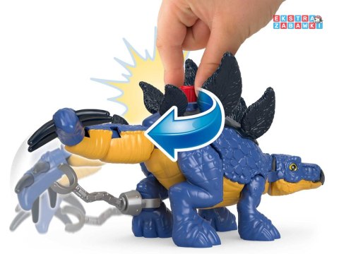 [ZA5097] Jurassic World zestaw Imaginext figurki Stegosaurus + Dr. Grant