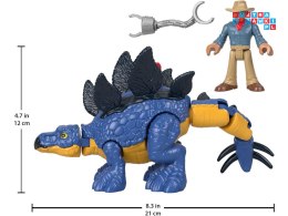 [ZA5097] Jurassic World zestaw Imaginext figurki Stegosaurus + Dr. Grant
