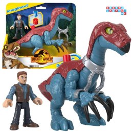 [ZA5096] Jurassic World zestaw Imaginext figurki Therizinosaurus + Owen