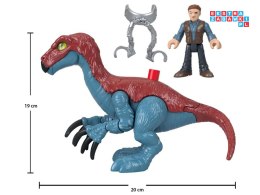 [ZA5096] Jurassic World zestaw Imaginext figurki Therizinosaurus + Owen