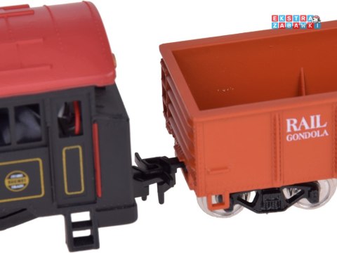 [RC0643] Kolejka elektryczna klasyczny parowóz z jednostką sterującą