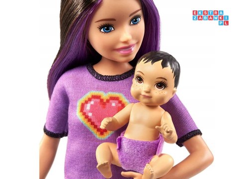 [ZA5084] Lalka Barbie Skipper opiekunka niemowlak akcesoria