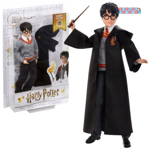 [ZA5093] Lalka Harry Potter w szkolnych szatach Gryffindor różdżka FYM50