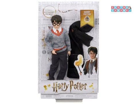 [ZA5093] Lalka Harry Potter w szkolnych szatach Gryffindor różdżka FYM50