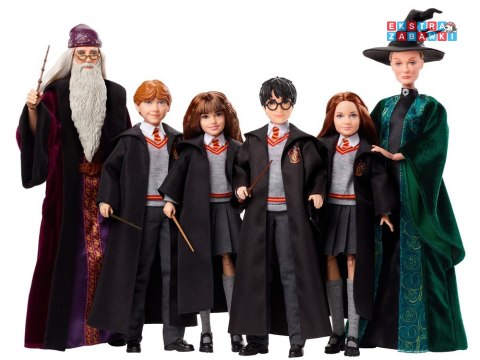 [ZA5093] Lalka Harry Potter w szkolnych szatach Gryffindor różdżka FYM50