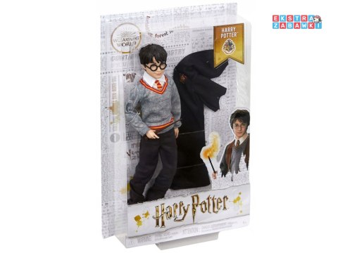 [ZA5093] Lalka Harry Potter w szkolnych szatach Gryffindor różdżka FYM50
