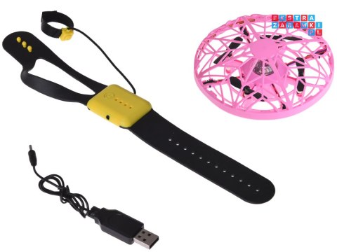 [RC0653 RO] Latający dysk dron z światłem LED zdalnie sterowany ręką