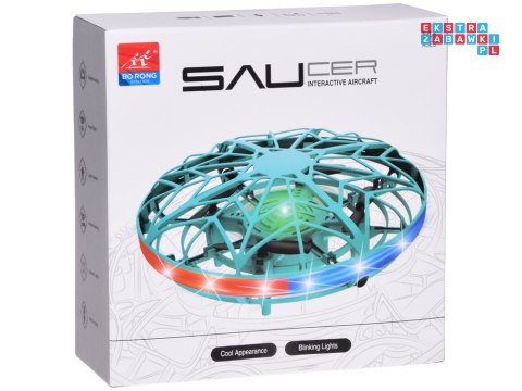 [RC0653 RO] Latający dysk dron z światłem LED zdalnie sterowany ręką