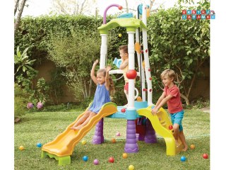 [SP0788] Little Tikes duży plac zabaw dla dzieci zjeżdżalnia armatka wodna