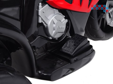 [PA0311] Motocykl sportowy BMW na akumulator 6V/4Ah dla najmłodszych ekoskóra owiewka - czerwony