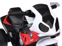 [PA0311] Motocykl sportowy BMW na akumulator 6V/4Ah dla najmłodszych ekoskóra owiewka - czerwony