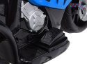 [PA0311] Motocykl sportowy BMW na akumulator 6V/4Ah dla najmłodszych ekoskóra owiewka - niebieski