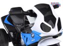 [PA0311] Motocykl sportowy BMW na akumulator 6V/4Ah dla najmłodszych ekoskóra owiewka - niebieski