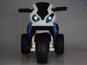 [PA0311] Motocykl sportowy BMW na akumulator 6V/4Ah dla najmłodszych ekoskóra owiewka - niebieski