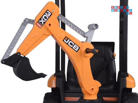 [PA0312] Traktor koparka ładowarka pojazd budowlany 4w1 na akumulator 2x25W 12V/4.5Ah wolny start amortyzacja - żółty