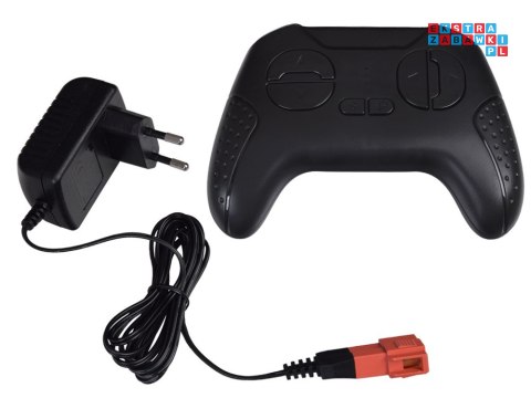 [PA0312] Traktor koparka ładowarka pojazd budowlany 4w1 na akumulator 2x25W 12V/4.5Ah wolny start amortyzacja - żółty