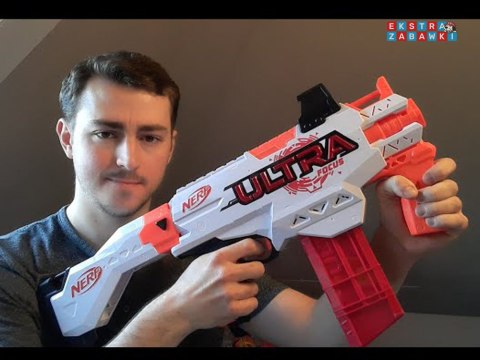 [ZA5182] Zestaw wielki pistolet automat Nerf Ultra Focus naboje styropian